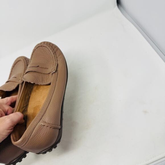 Vionic Brown Leather Penny Loafers Orthotic Comfort Shoes Size 9 Timeless - Picture 10 of 13